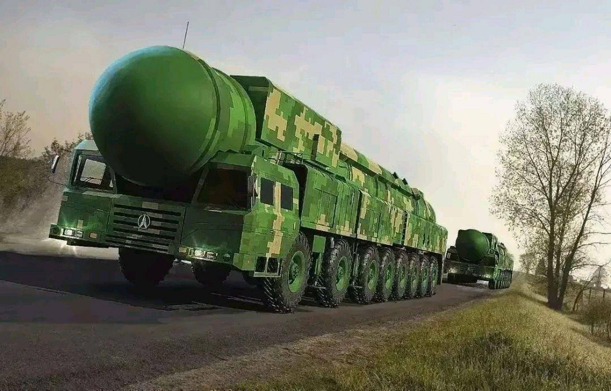 东风41型导弹总重量超过了60吨,是一款威力巨大的超重型导弹,东风41