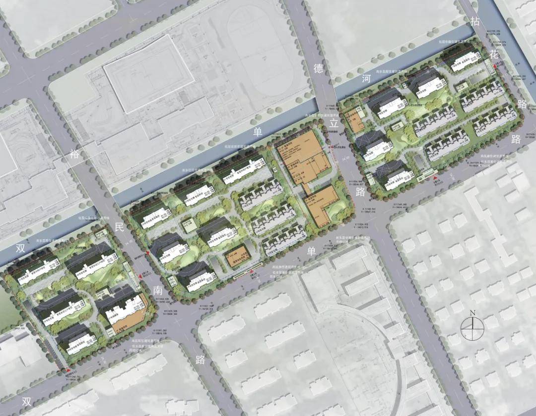 相应配电站,公共服务设施,社区配套用房和地下车库等,规划套数1250户