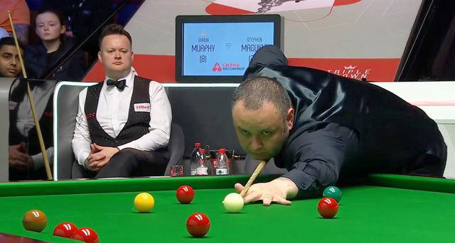 斯诺克世锦赛:斯蒂芬·马奎尔胜墨菲晋级8强_比赛