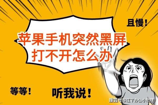 苹果公司智能手机忽然死机看不清楚咋办？一点一点教你化解(图1)