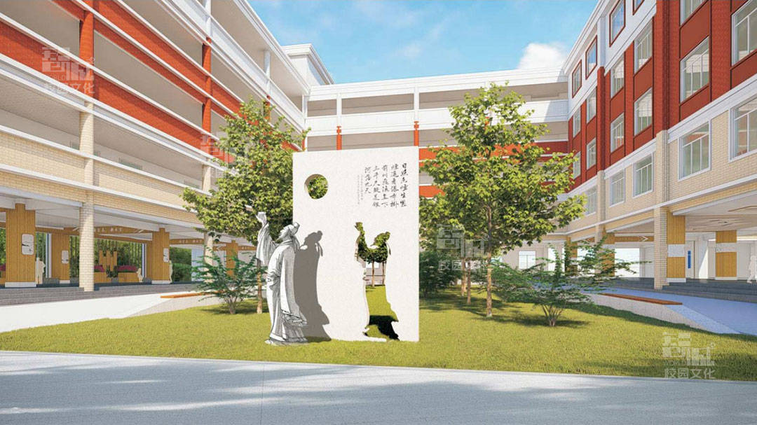 书香校园文化景观建设策划设计智诚天下文化认为一个书香校园需要有