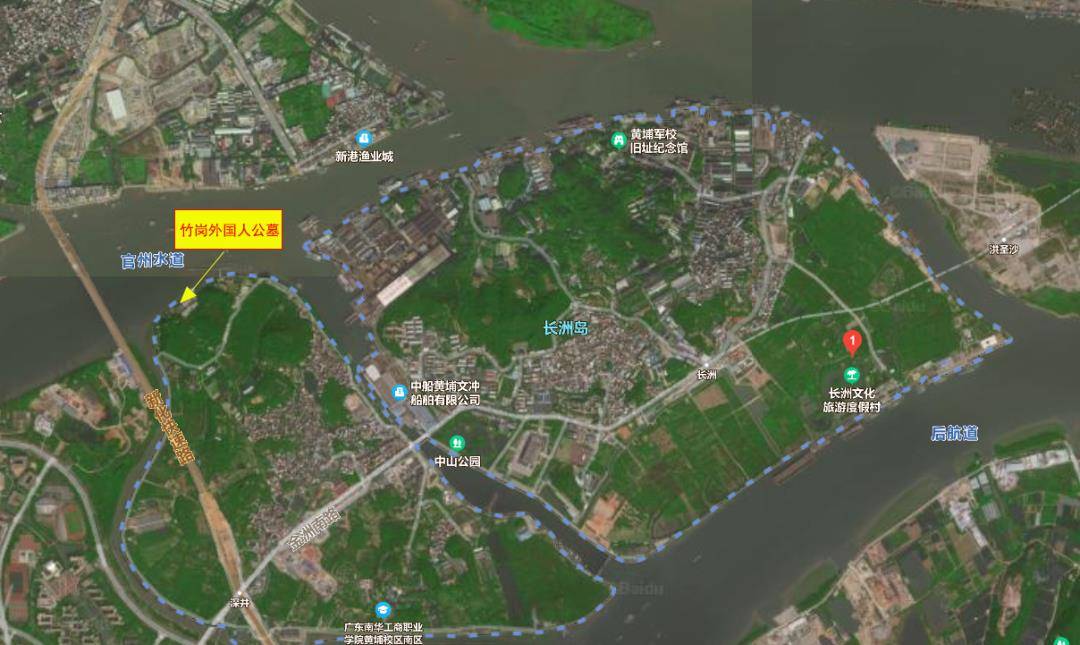 长洲岛是广州市黄埔区珠江上的一个江心岛,岛长约4.2公里,宽约2.