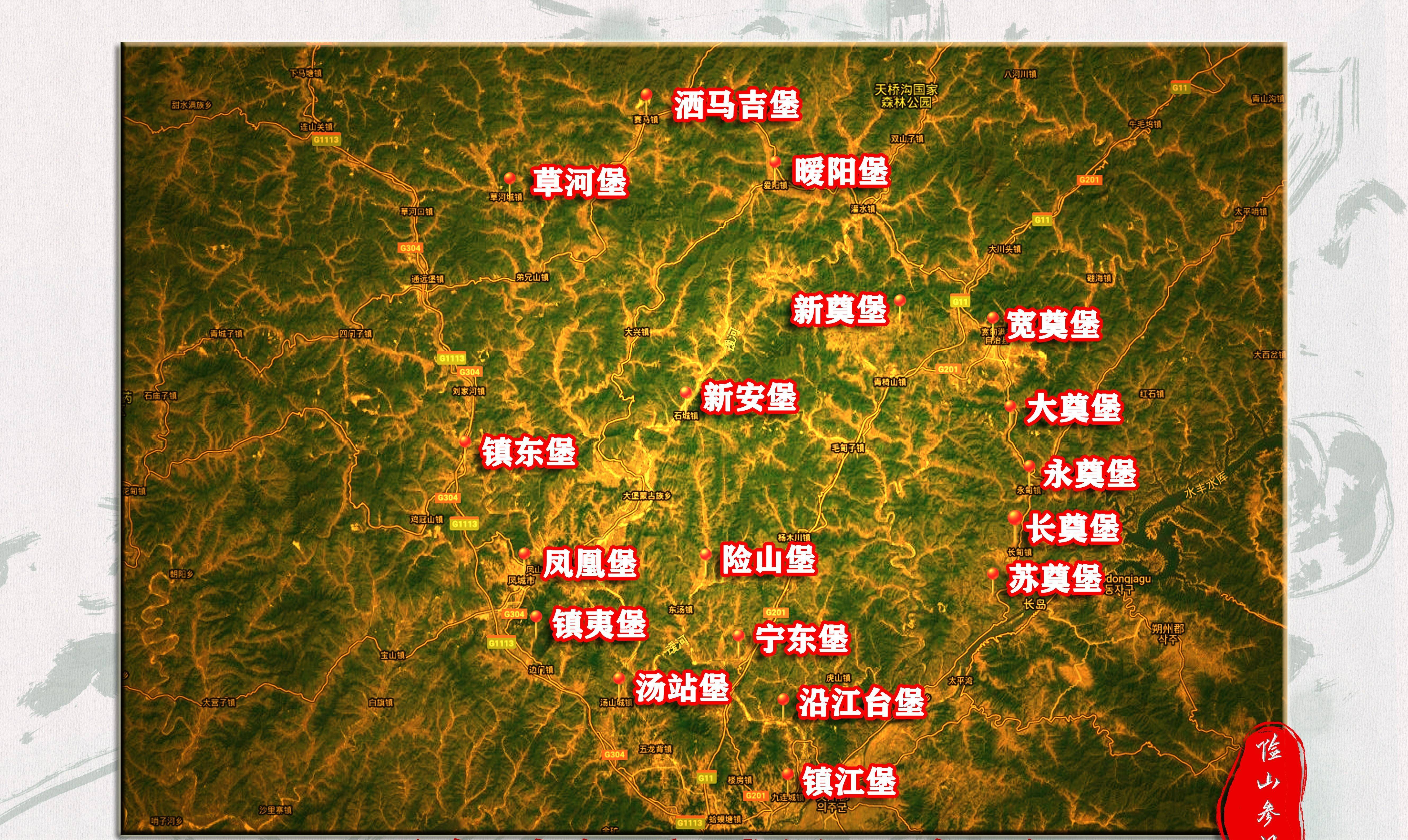 明长城辽宁段地图图片