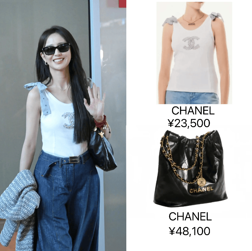 80后佟丽娅,穿23500背心挎48100包气质不俗,曾出演赵飞燕,西施