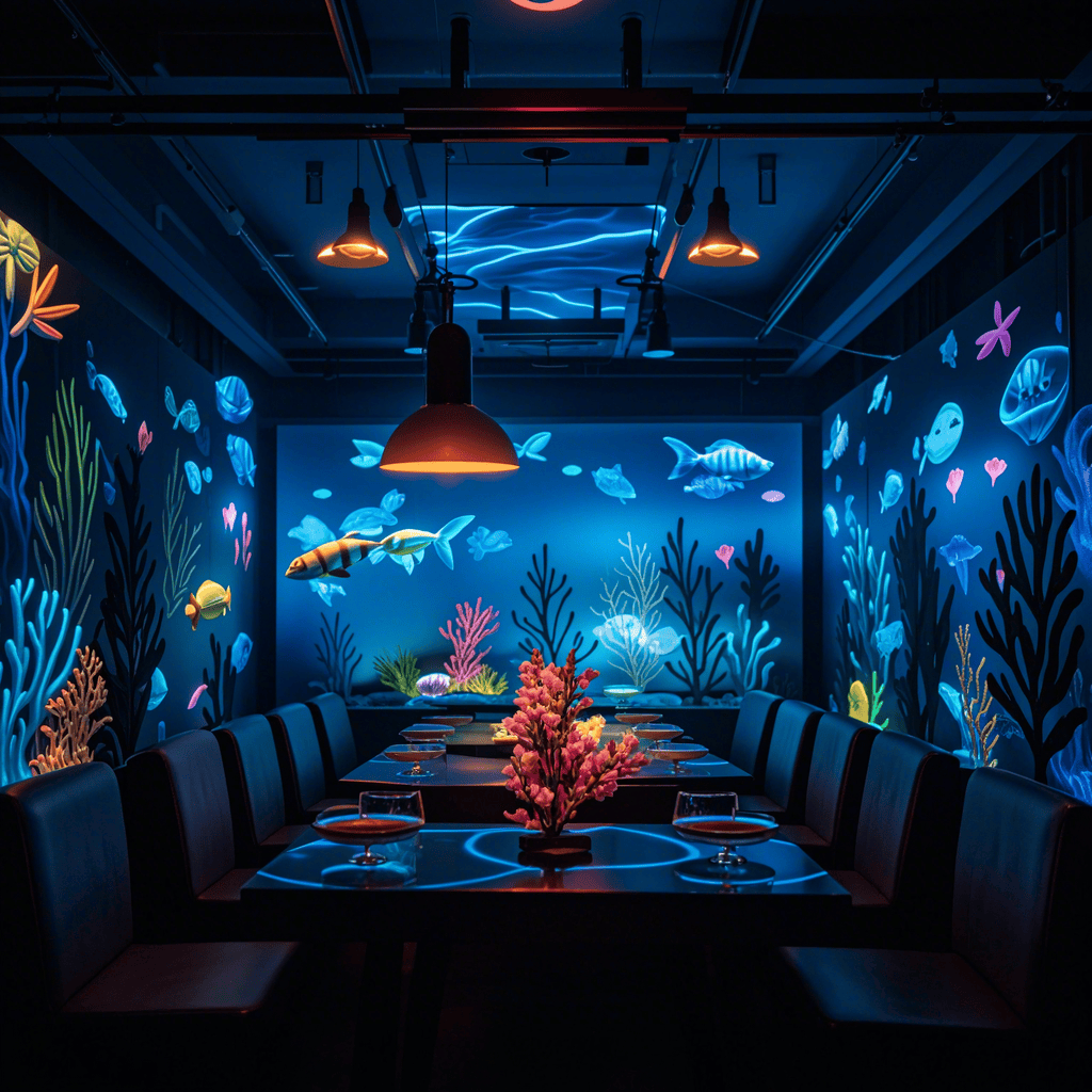 虚拟与现实的味蕾碰撞全息投影技术在全息餐厅设计中的突破