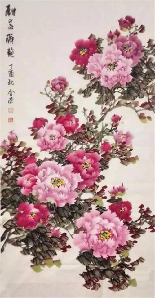 张金荣写意花鸟画图片