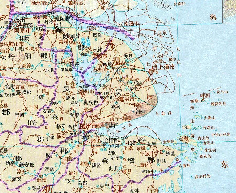 三国时期的江东六郡是现在的哪里?为何叫江东?一文说清楚