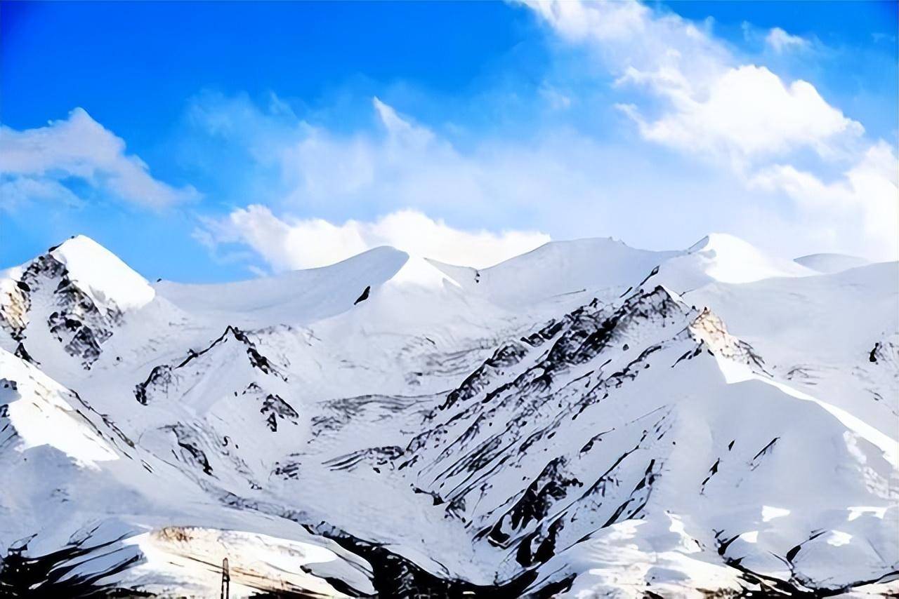 昆仑山雪景图片