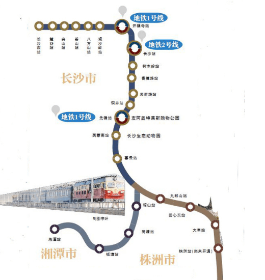 长沙城际铁路地铁换乘图片