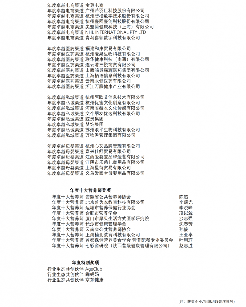 链接每一位卓越营养人 2024 nhne营养星球大赏在沪盛大举办