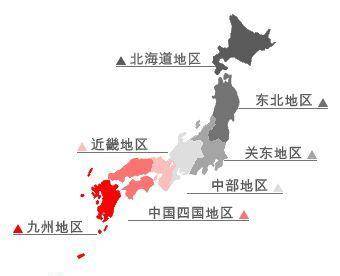 日本地图简化手绘图图片