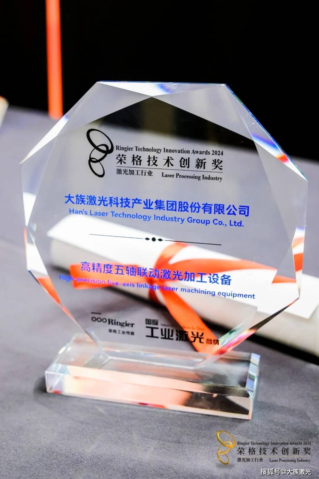 2024激光加工行业-荣格技术创新奖参评产品比较全面,经层层评选,大族