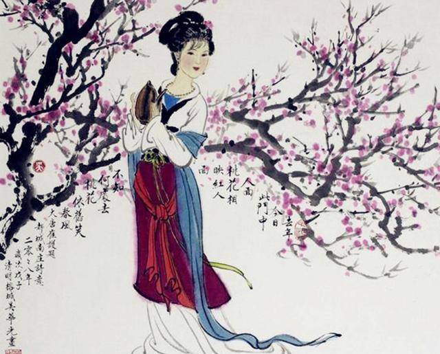 写了这么一首诗,结果成就了他千年美名_崔护_少女_桃花