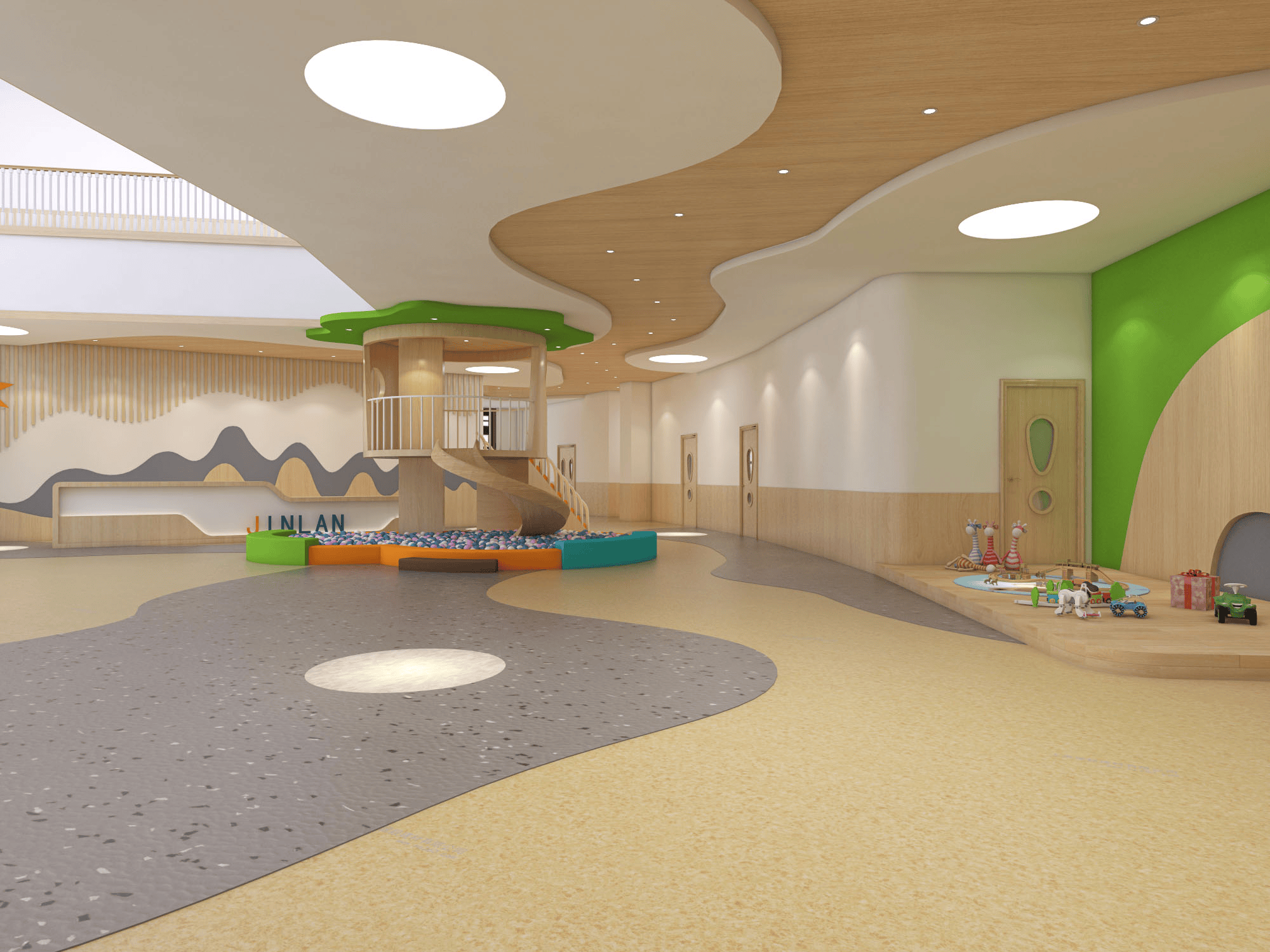 托管中心装修设计要点,幼儿园室内设计,幼儿园室外活动区设计