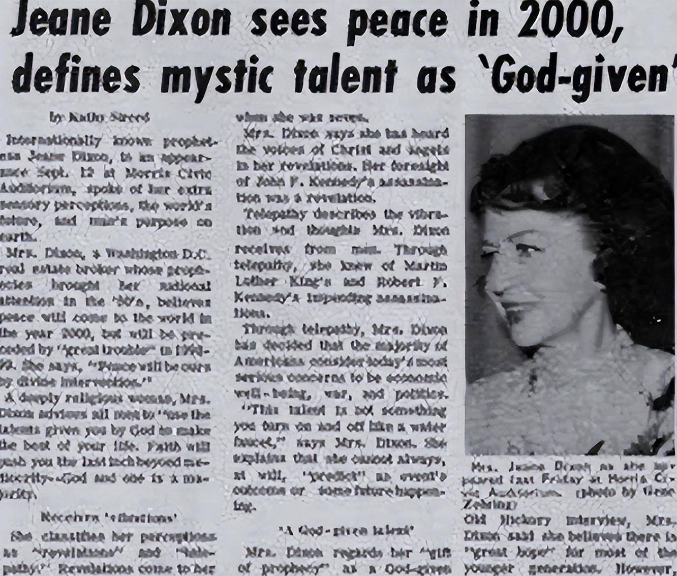 美国预言家珍妮:预见3位美国总统命运,晚年坚持认为中国会崛起_罗斯福