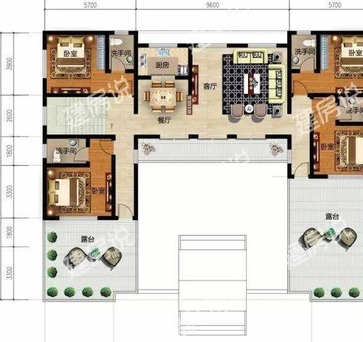 建议你建传统中式四合院,这8栋任你选_别墅_结构_平面图