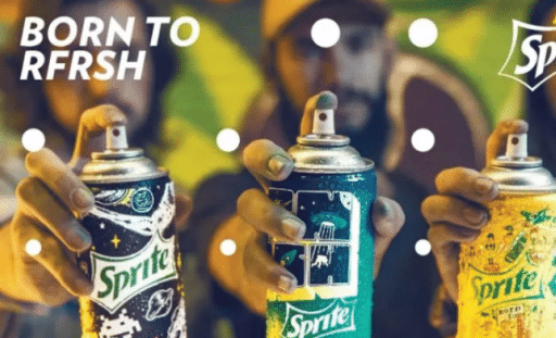 雪碧推出新款造型喷雾罐,加入涂鸦时尚元素,美国青年玩疯了