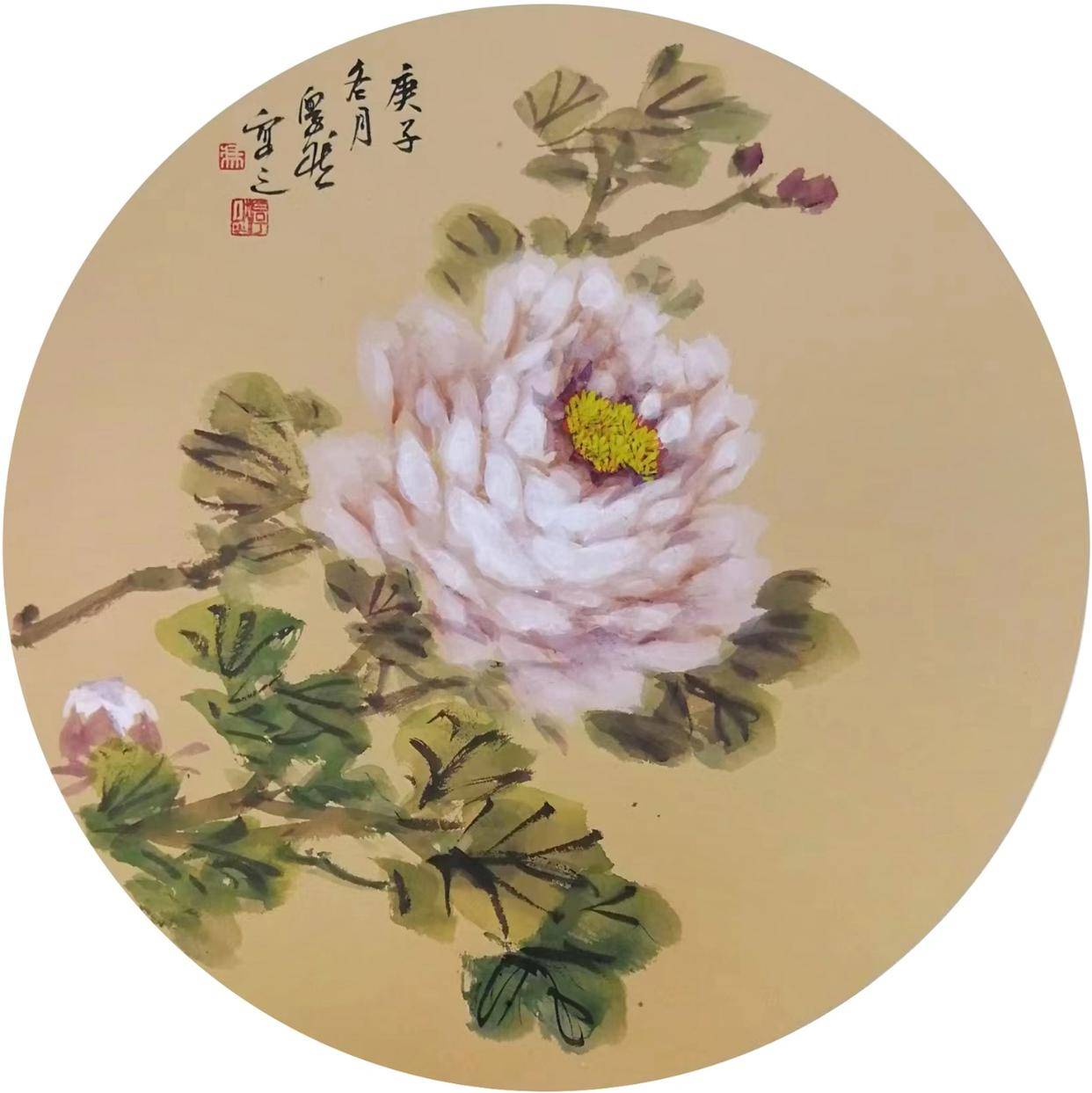 为王雪涛先生再传弟子,拜天津书画名家殷龙先生门下,又经王书平先生