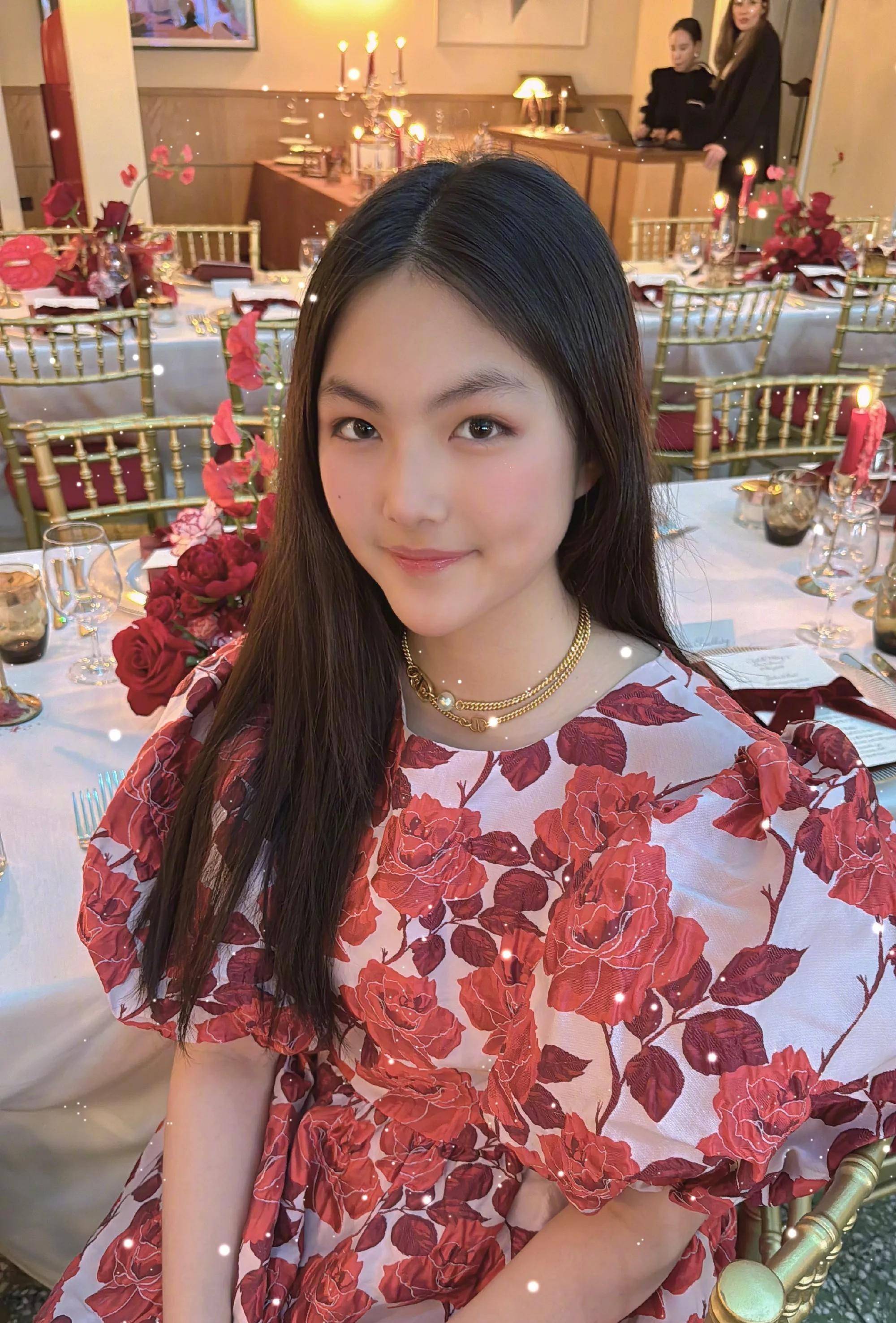 李湘女儿每年生日画图片