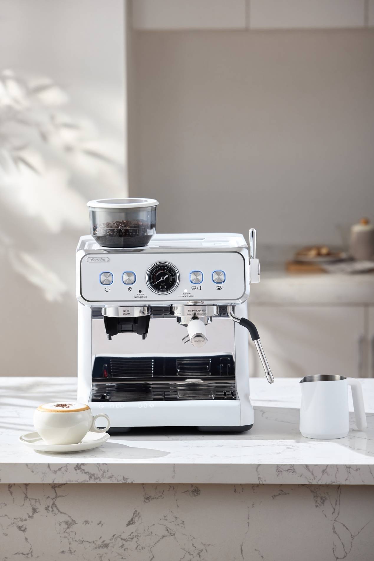 一键冷萃,智控风味,百胜图智能带秤研磨一体咖啡机bae-2sap新品上市