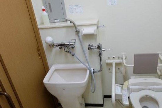 这样大的区域用来装马桶还洗手盆这些,而小的区域就用来装淋浴房,把一