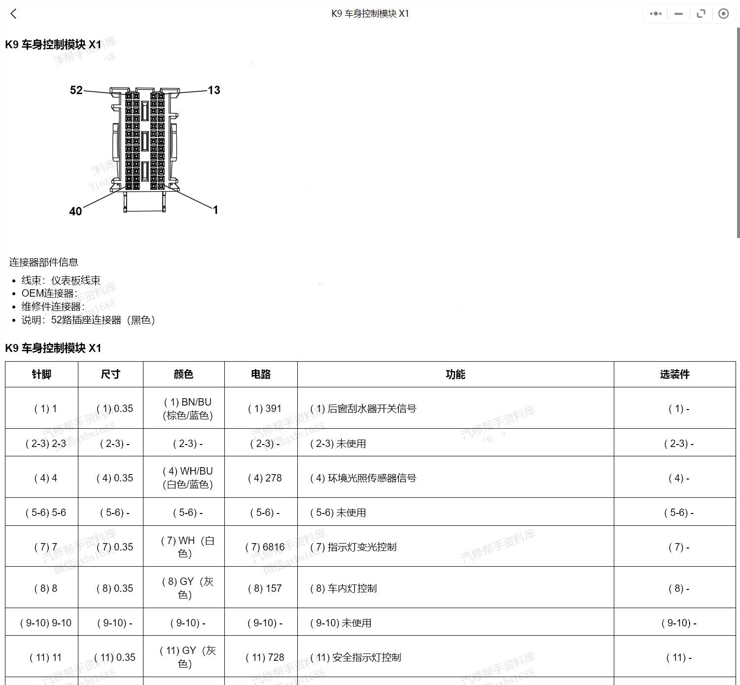 【汽修帮手资料库】2010-2024年别克维修手册和电路图资料更新