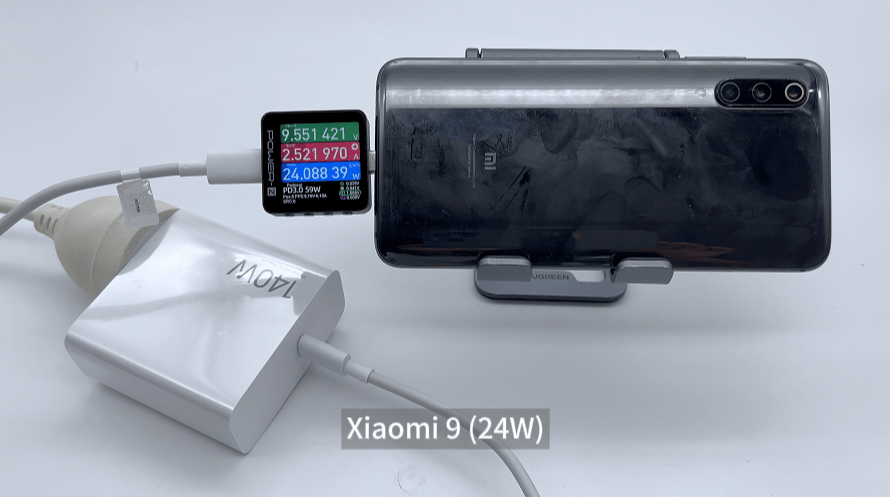 支持20v7a,pd 100w,小米140w充电器米系手机充电兼容性测试