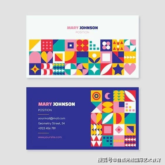 几何图形和波点艺术在平面设计作品集怎么运用?