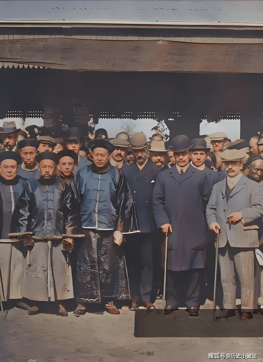 彩色老照片:沪宁铁路通车典礼;直隶知县吴焘;浙江金华知府继良出巡