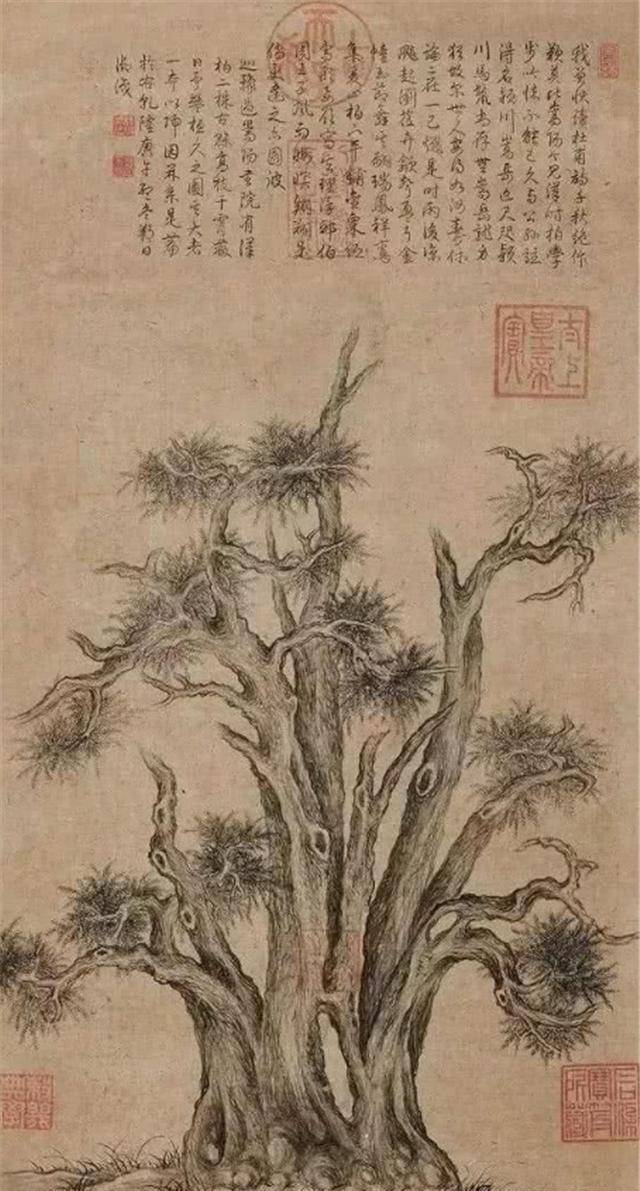 只因为知道朋友喜欢《嵩阳汉柏图》,就让朋友用十几万的价格买