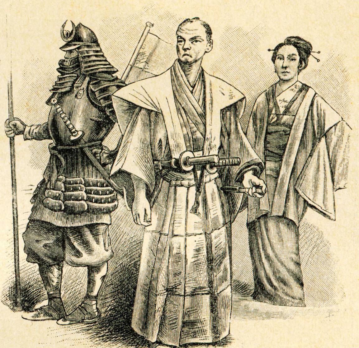 古代日本武士万历二十一年,中方与日方再次谈判.