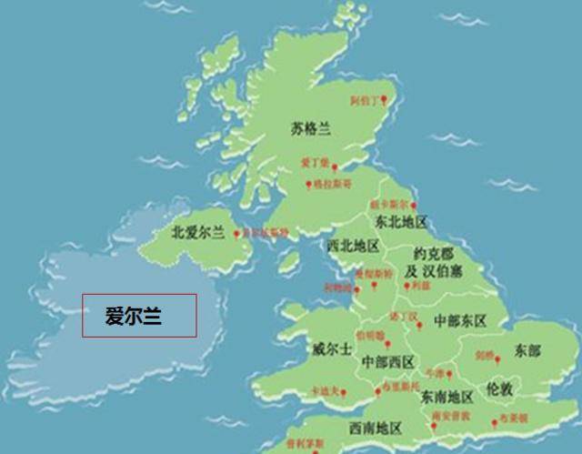 英国在世界地图位置图片