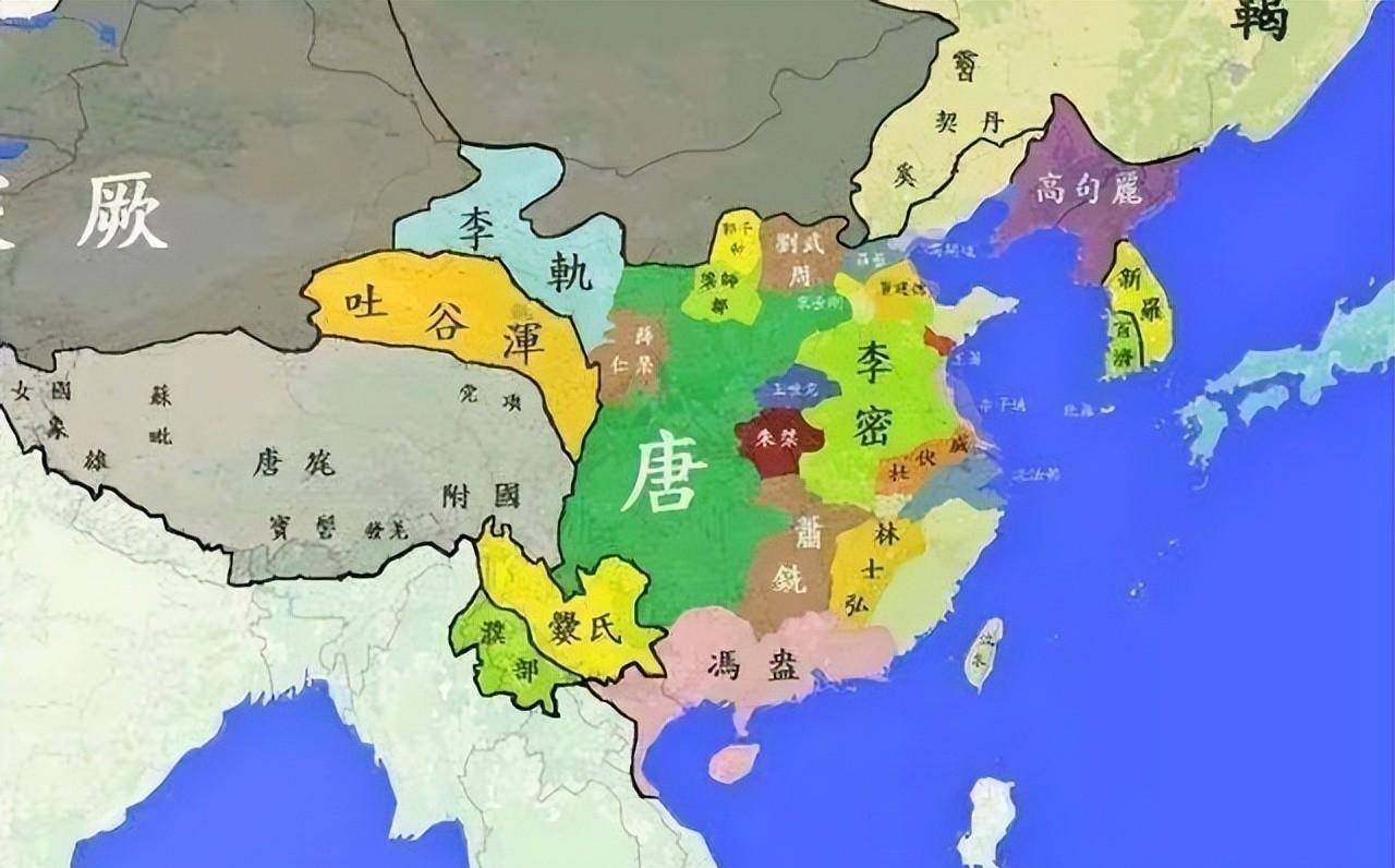 隋唐演义地图图片