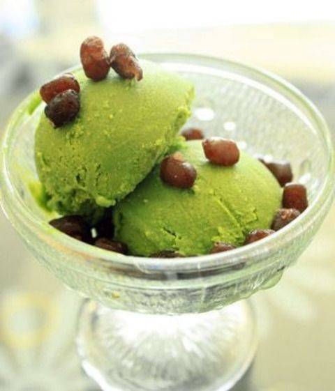 夏日自制甜品,抹茶蜜豆冰淇淋,清甜又解暑