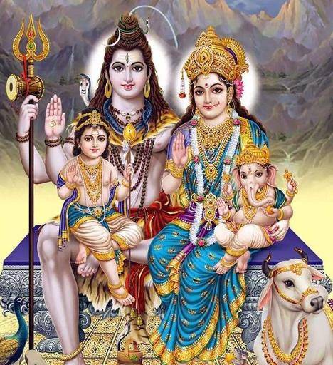 好了,现在雪山神女和湿婆终于是生活在了一起,可能抛牛粪这个事儿就是