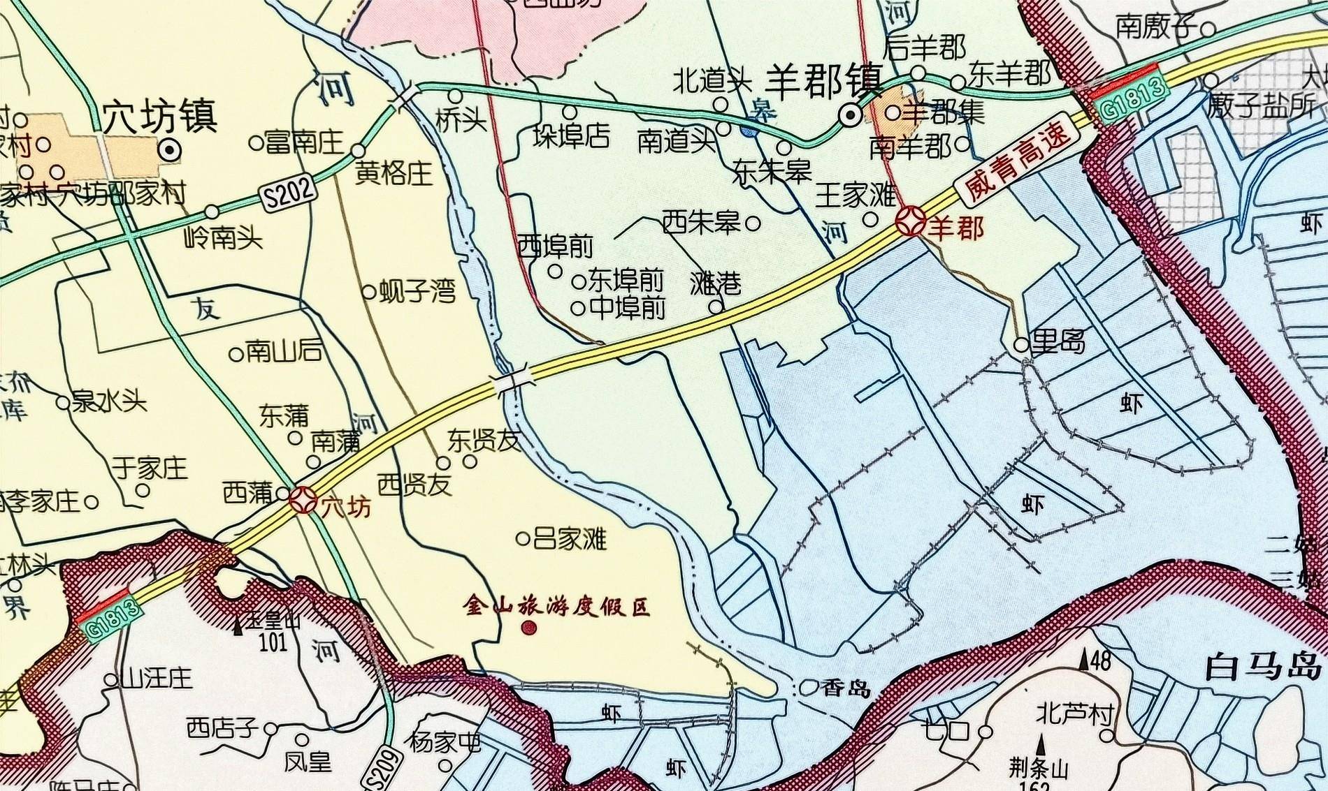 以上大部分县市区的海岸线都比较长,以海阳和乳山为例,海阳的海岸线长
