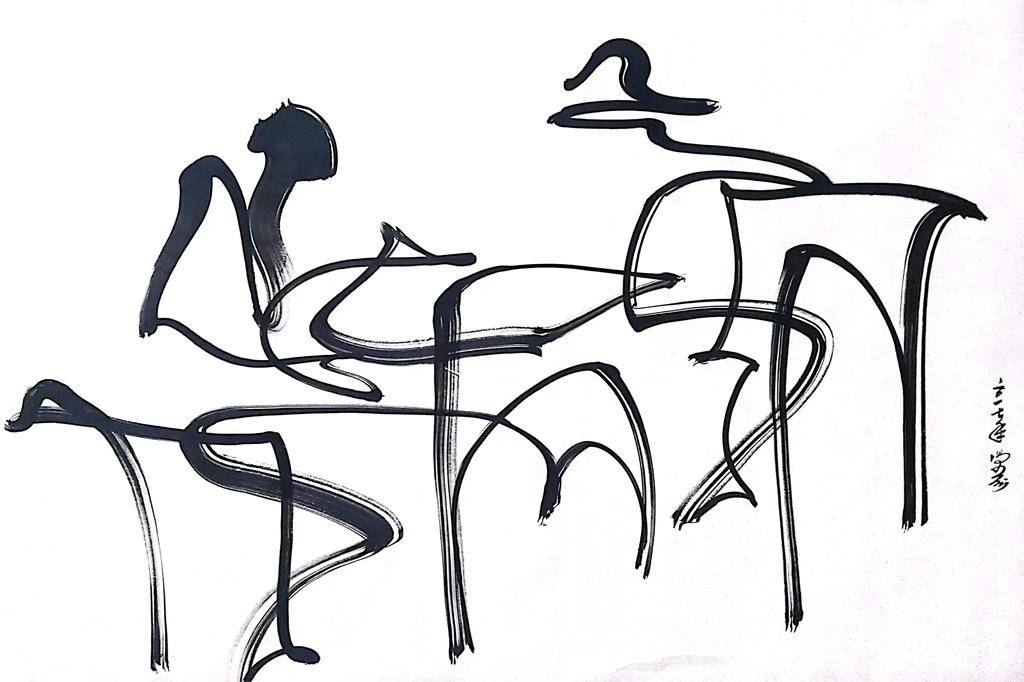 一带一路:当代艺术名家冯伍洲国内外抽象画展剪影