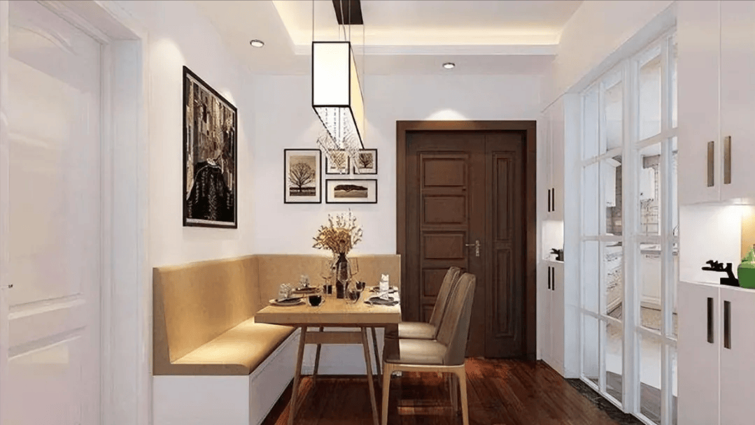 小户型新思路:巧妙卡座餐厅,兼具美观与实用