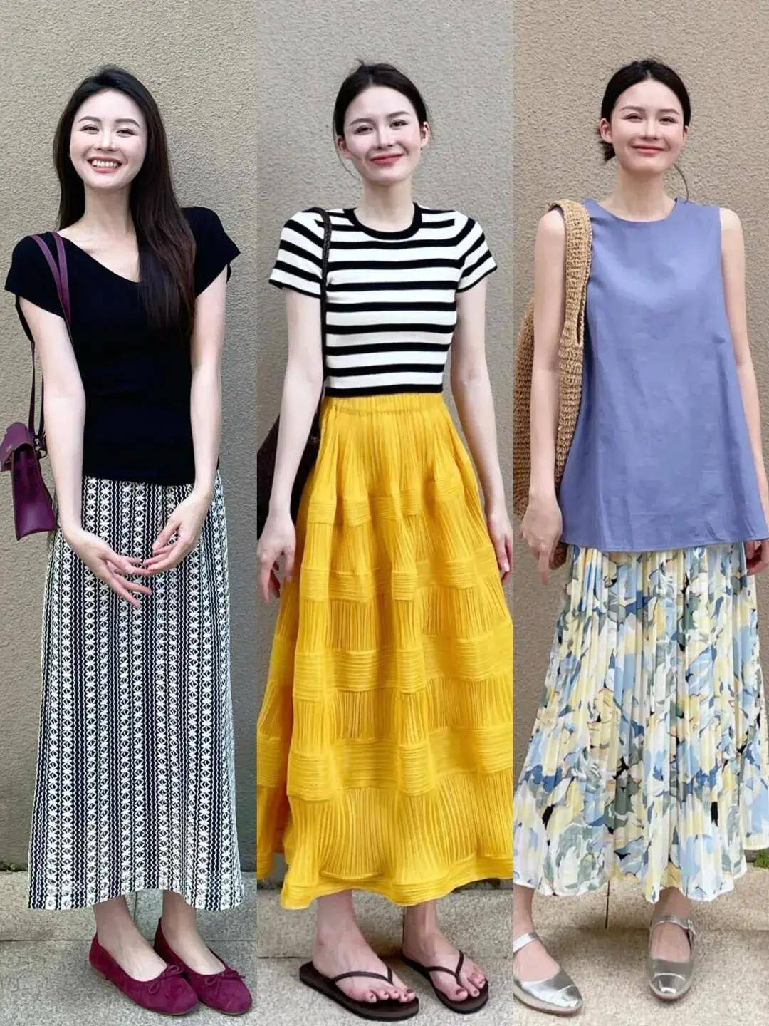 夏季的衣服"色彩"怎么搭配最美?博主亲身示范20套,照穿也洋气