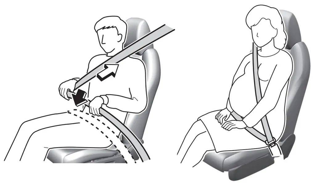 03调整前排安全带高度之前,应先将座椅调整至舒适的驾驶和乘坐姿态.