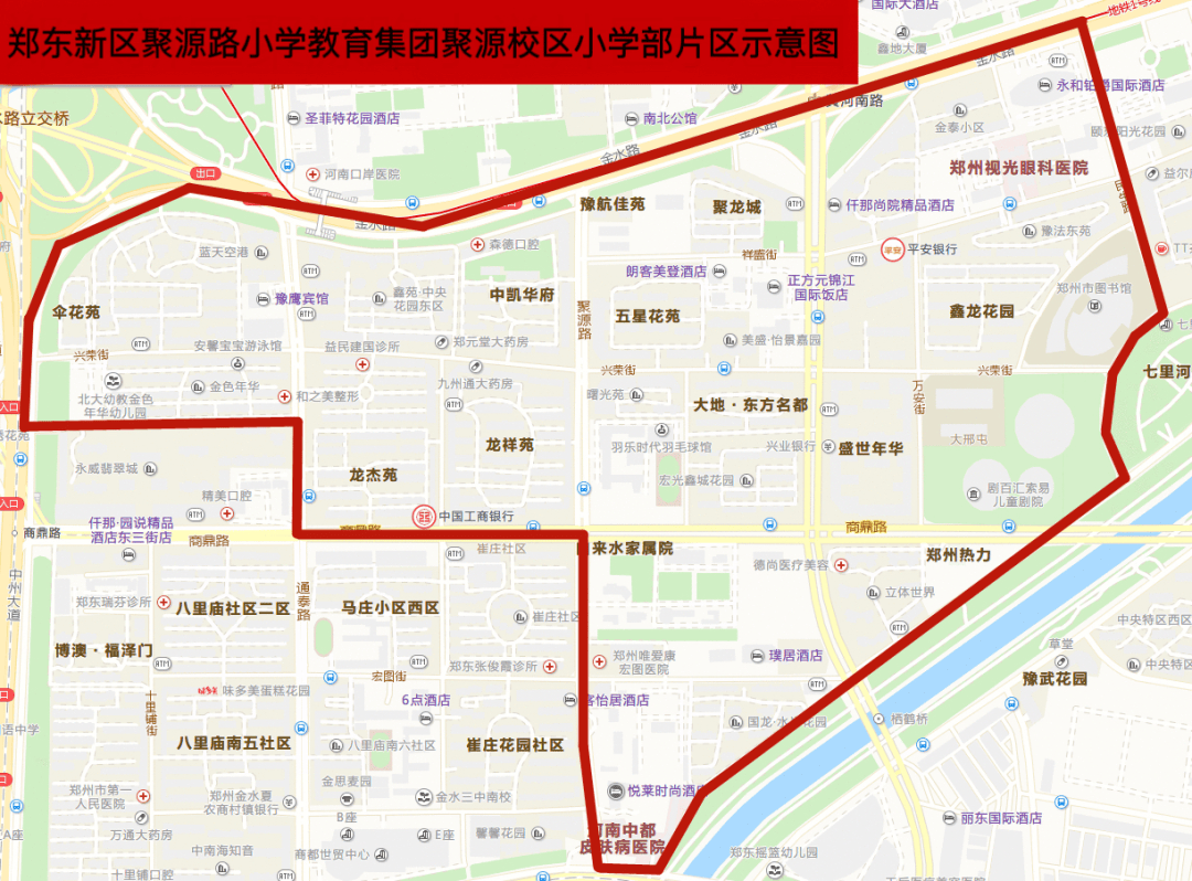 公园小学划片区图片