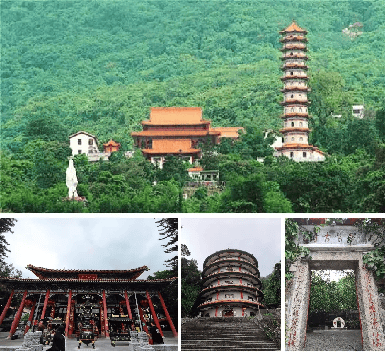 华首古寺黄龙古观由东晋时由葛洪创建,名"西庵".
