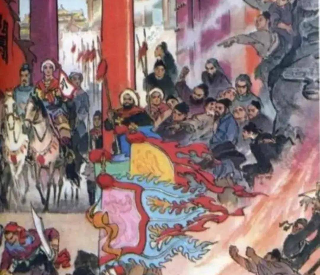 李自成高呼:"宰杀了权贵,大家都脱不开干系,跟我反吧!