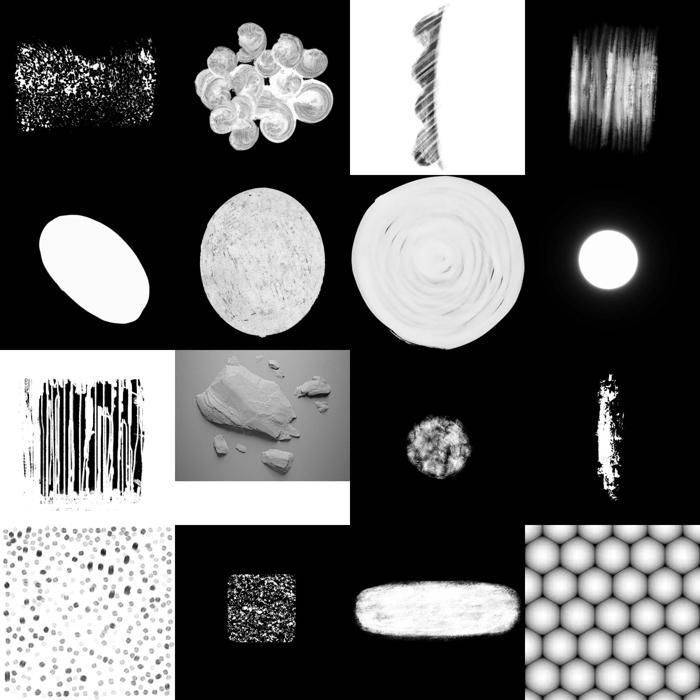 油画ps笔刷1200款