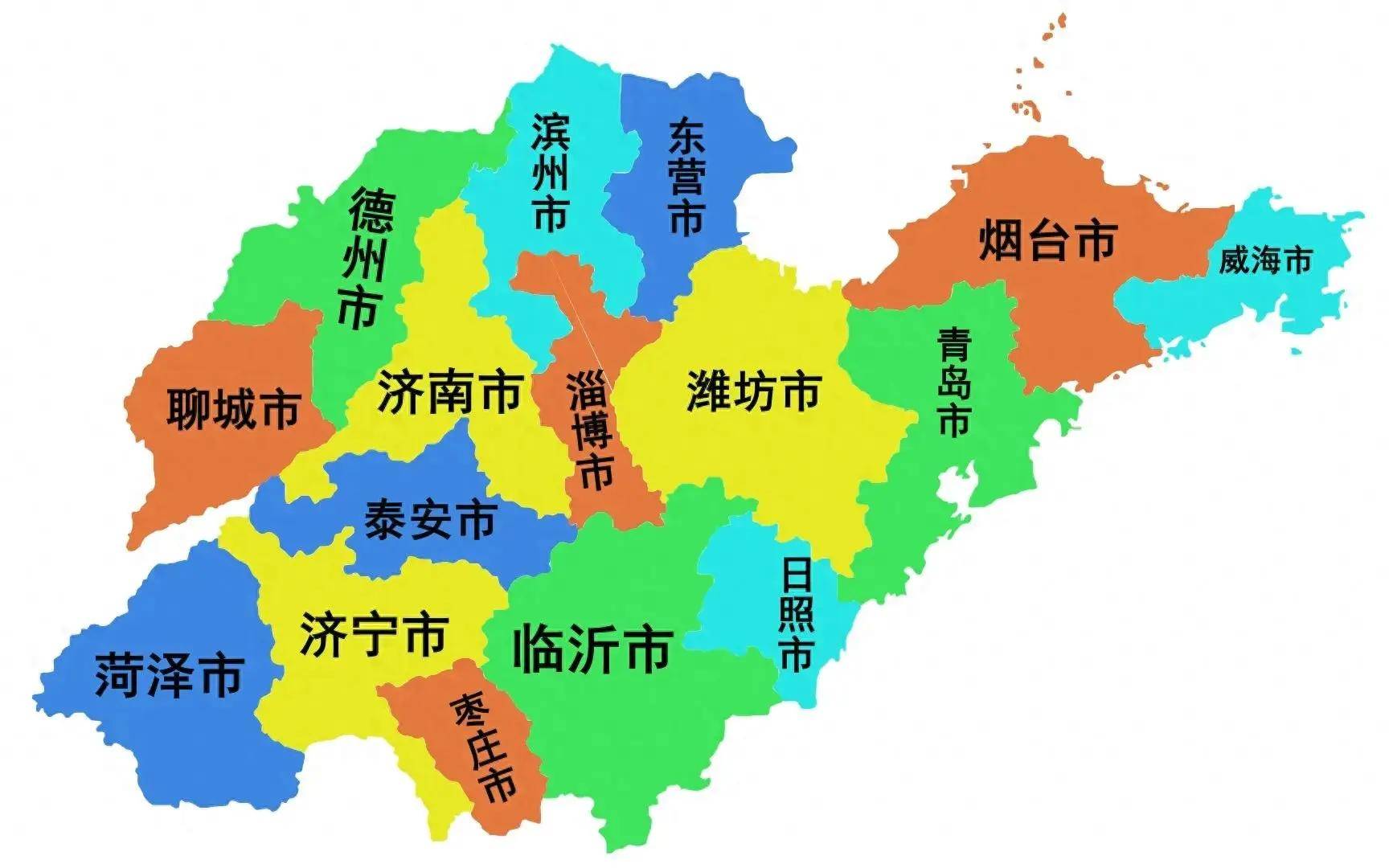 山东地图全图 放大图片