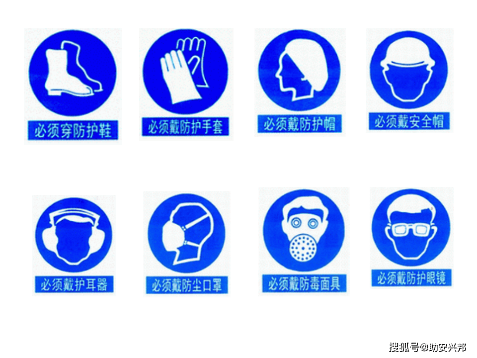 四色安全警示牌顺序图片