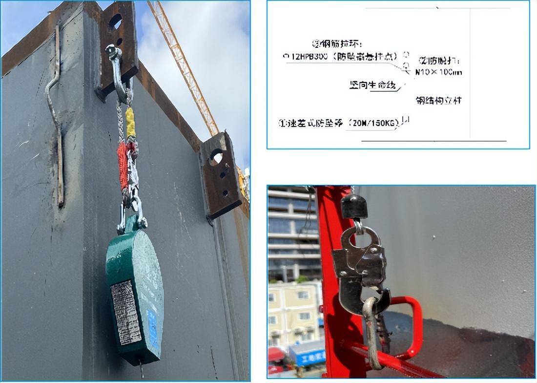 二次结构和钢结构施工生命线的拉设方式