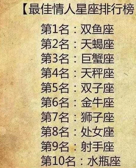 12星座谁最适合当情人,他们最大的情敌都是谁,看看准吗?