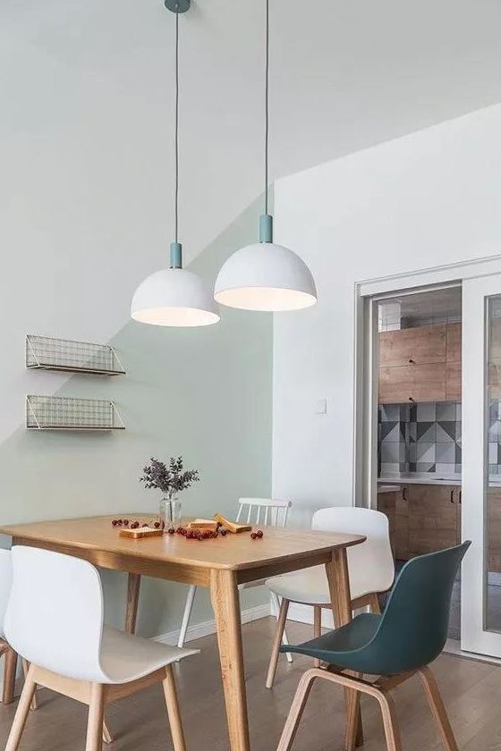 95平小三房户型,现代北欧风格,简约的设计,简单的生活