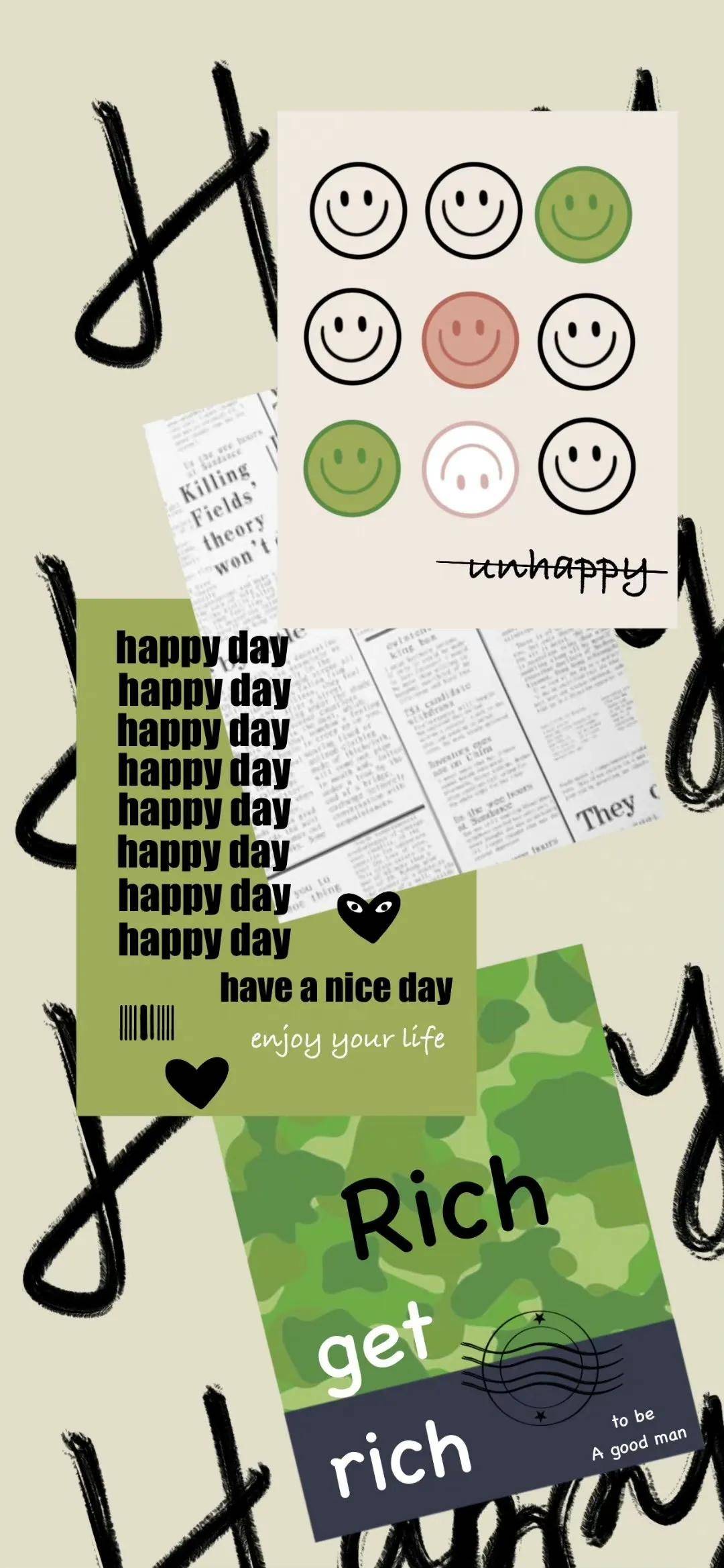 个性创意海报素材,文字图案设计海报psd格式